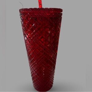 Starbucks 2022 Red Jeweled Studded Cold Cup – 24 oz